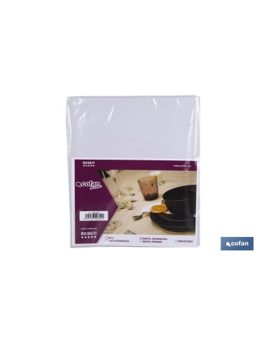 MANTEL ANTIMANCHAS ESTERILLA GRIS 1,40 X 2,00
