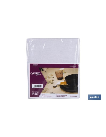 MANTEL ANTIMANCHAS ESTERILLA GRIS 1,40 X 3,00