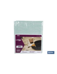 MANTEL ANTIMANCHAS RESINADO TURQUESA 1,40 x2,00m