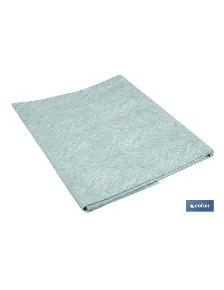MANTEL ANTIMANCHAS RESINADO TURQUESA 1,40 x3,00m