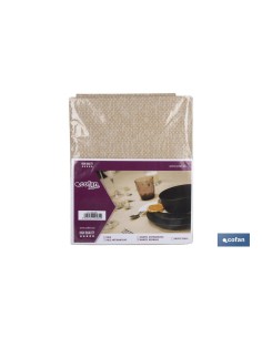 MANTEL ANTIMANCHAS RESINADO TEXTURA BEIGE 1,40 x2,50m