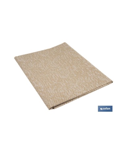MANTEL ANTIMANCHAS RESINADO TEXTURA BEIGE 1,40 x2,50m