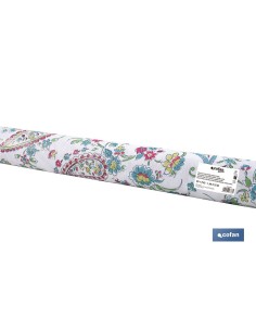 ROLLO DE HULE DISEÑO JARDÍN FLORAL 1,40 x 25 M
