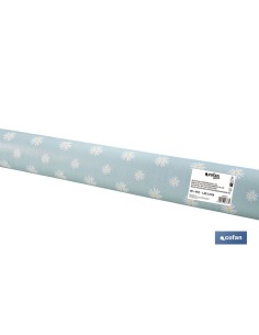ROLLO DE HULE DISEÑO MARGARITAS JADE 1,40 x 25 M