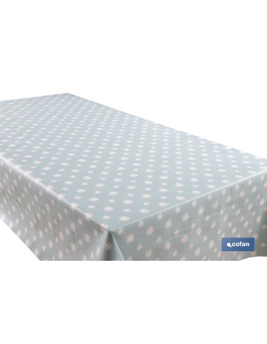 ROLLO DE HULE DISEÑO MARGARITAS JADE 1,40 x 25 M
