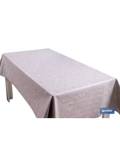 ROLLO DE HULE DISEÑO BOTÁNICO CON RAMAS DORADAS 1,40 X 20 M 2