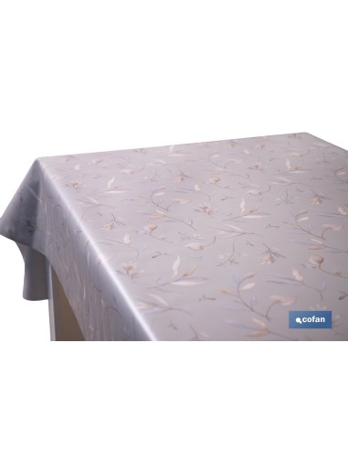 ROLLO DE HULE DISEÑO BOTÁNICO CON RAMAS DORADAS 1,40 X 20 M