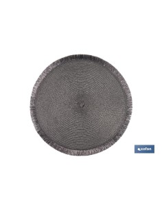 BAJOPLATO REDONDO DE COLOR PLATA MEDIDA 38 CM