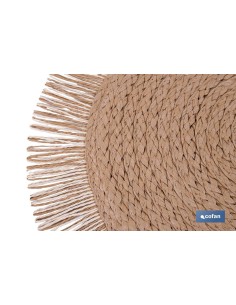 BAJOPLATO REDONDO FLECOS DE COLOR NATURAL MEDIDA 38 CM 2