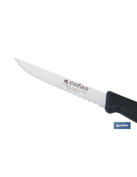 PACK DE 25 CUCHILLOS DE COCINA MICRODENTADO 10,5 cm