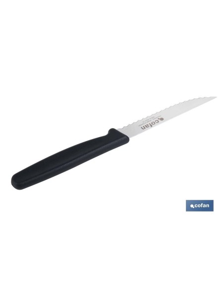 PACK DE 25 CUCHILLOS DE COCINA MICRODENTADO 10,5 cm