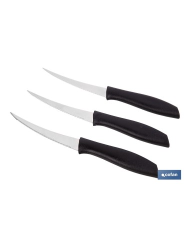 PACK DE 3 CUCHILLOS PARA FRUTA Y VERDURA 21 CM