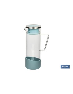 PACK DE JARRA AZUL,SET DE VASOS DE AGUA Y MANTEL 1.40 X 1.40 CM 2