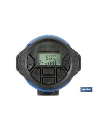 PISTOLA DE AIRE CALIENTE CON LCD DIGITAL DISPLAY 2000 W