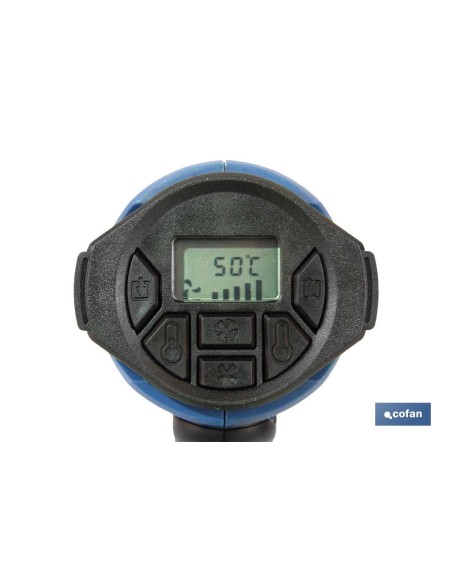 PISTOLA DE AIRE CALIENTE CON LCD DIGITAL DISPLAY 2000 W