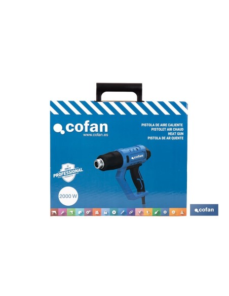 PISTOLA DE AIRE CALIENTE CON LCD DIGITAL DISPLAY 2000 W