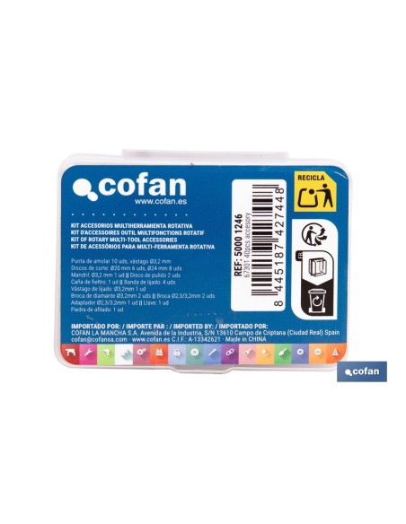 KIT ACCESORIOS MULTIHERRAMIENTA ROTATIVA 50001245