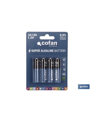 BLÍSTER DE 4 PILAS ALCALINAS PLUS LR6/AA VENTA UNITARIA