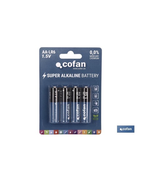 BLÍSTER DE 4 PILAS ALCALINAS PLUS LR6/AA VENTA UNITARIA