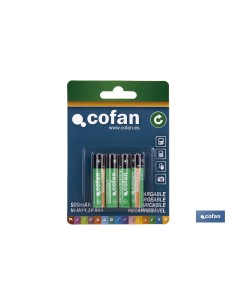 BLISTER 4 PILAS RECARGABLES AAA 900mAh VENTA UNITARIA