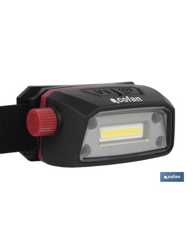 LINTERNA COB LED DE CABEZA 5 W 6500 K USB
