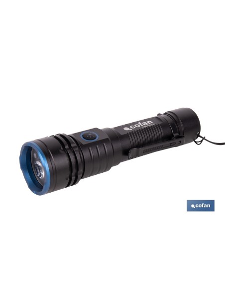 LINTERNA HIGH POWER LED DE 2000 LM CON 5 FUNCIONES Ø 40 X 148 MM
