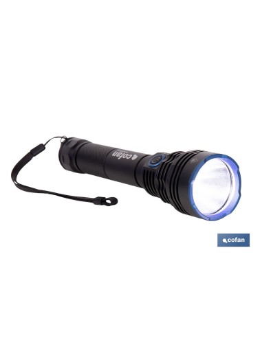 LINTERNA HIGH POWER LED 10000 LM 6 FUNCIONES Ø 60 X 250 MM