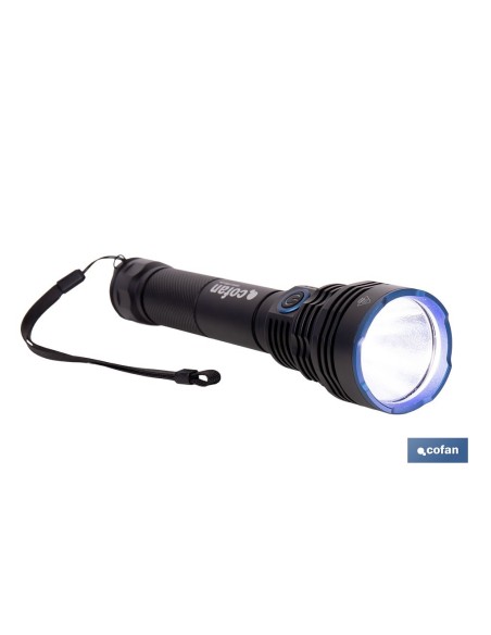 LINTERNA HIGH POWER LED 10000 LM 6 FUNCIONES Ø 60 X 250 MM