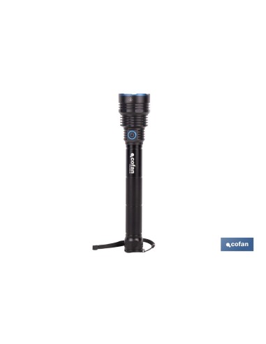 LINTERNA HIGH POWER LED 18.000 LM CON 6 FUNCIONES Ø65 X 322 MM