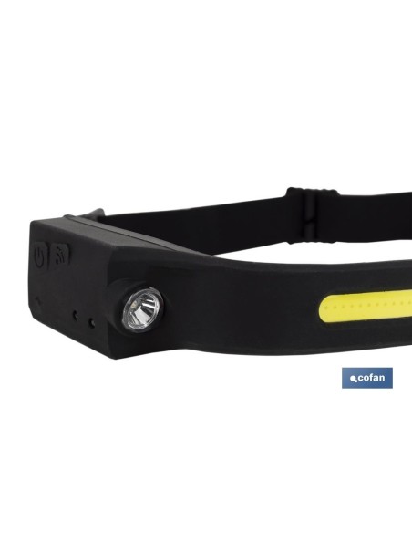 LINTERNA DUAL DE CABEZA CON SENSOR DE ACTIVACIÓN 350 LM