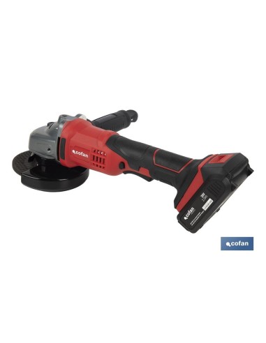 AMOLADORA A BATERÍA Li-ion 20 V 8000 RPM - 115 MM