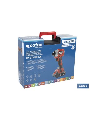 ATORNILLADOR PERCUTOR A BATERÍA Li-ion 20 V 3600 RPM