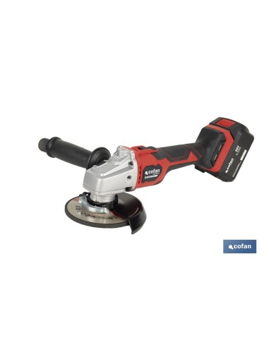 AMOLADORA A BATERÍA Li-ion 20 V 10.000 RPM - 115/125 MM
