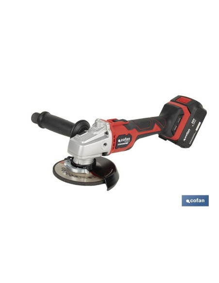 AMOLADORA A BATERÍA Li-ion 20 V 10.000 RPM - 115/125 MM