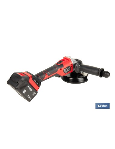 AMOLADORA A BATERÍA Li-ion 20 V 10.000 RPM - 115/125 MM