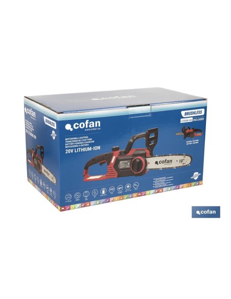 MOTOSIERRA A BATERÍA Li-ion 20 V 3000 RPM MINI ESPADA 10