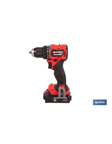 TALADRO ATORNILLADOR COMPACTO A BATERÍA LI-ION 20 V 1900 RPM 60 Nm