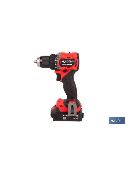 TALADRO ATORNILLADOR COMPACTO A BATERÍA LI-ION 20 V 1900 RPM 60 Nm