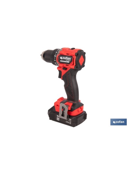 TALADRO ATORNILLADOR COMPACTO A BATERÍA LI-ION 20 V 1900 RPM 60 Nm