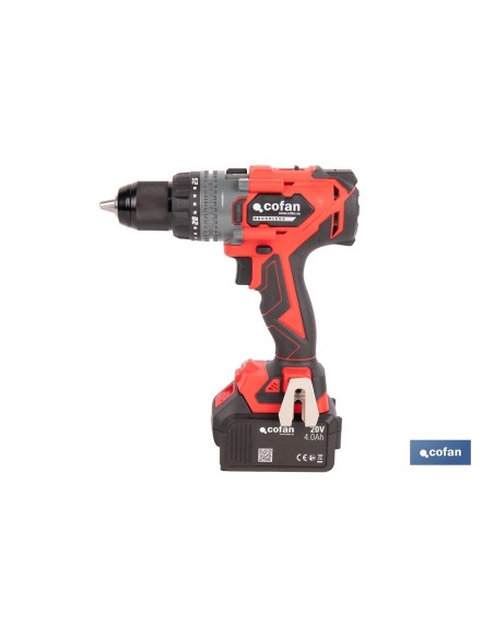 TALADRO PERCUTOR A BATERÍA LI-ION 20 V 2000 RPM 150 NM