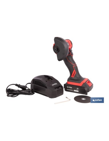 MINIAMOLADORA A BATERÍA LI-ION 20 V 19500 RPM 76 MM