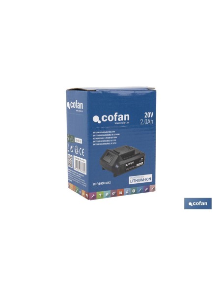 BATERÍA RECARGABLE Li-ion 20 V 2.0Ah