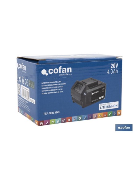 BATERÍA RECARGABLE Li-ion 20 V 4.0Ah