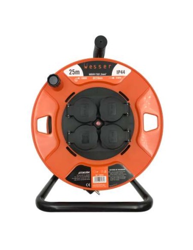 ENROLLACABLE WESSER 4 TAPAS IP44 3X1,5MMí H05VV 25M (D) ASEIN