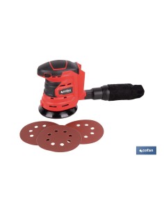 LIJADORA ORBITAL A BATERÍA Li-ion 20 V 125 MM 10000 RPM SIN CARGADOR NI BATERÍA