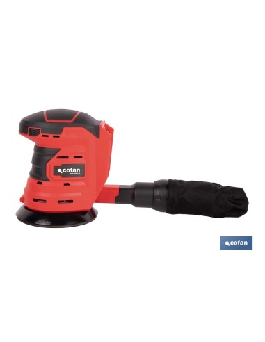 LIJADORA ORBITAL A BATERÍA Li-ion 20 V 125 MM 10000 RPM SIN CARGADOR NI BATERÍA