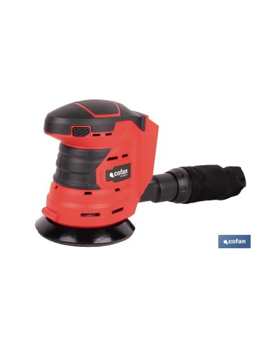 LIJADORA ORBITAL A BATERÍA Li-ion 20 V 125 MM 10000 RPM SIN CARGADOR NI BATERÍA