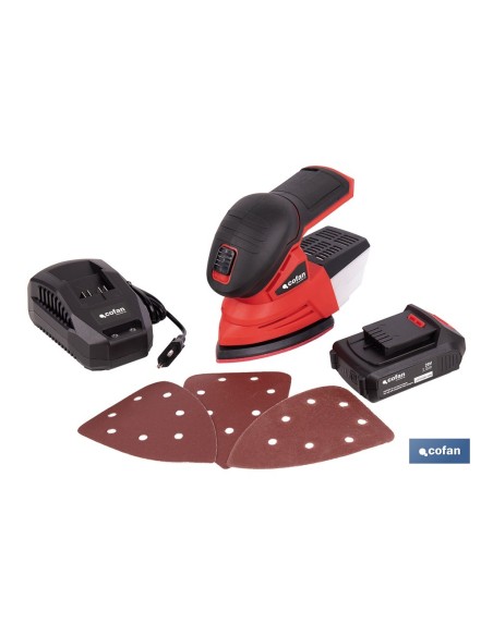 LIJADORA MOUSE A BATERÍA Li-ion 20 V 11000 RPM