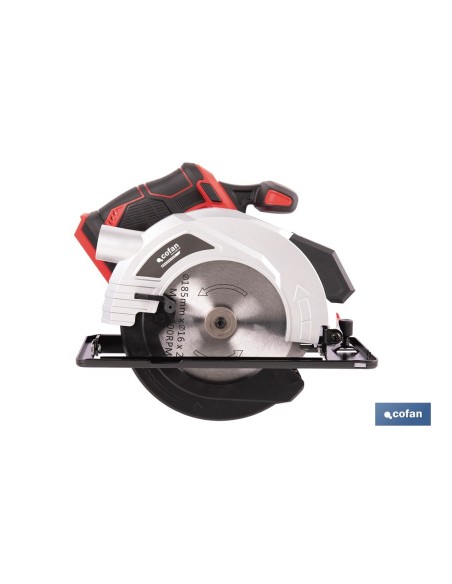 SIERRA CIRCULAR A BATERÍA Li-ion 20 V Ø185 MM SIN CARGADOR NI BATERÍA