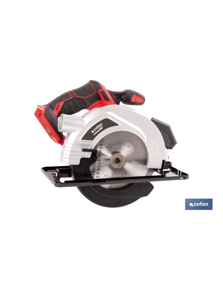 SIERRA CIRCULAR A BATERÍA Li-ion 20 V Ø185 MM SIN CARGADOR NI BATERÍA
